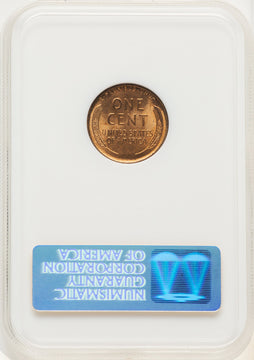 1924 1C RD Lincoln Cent NGC MS65