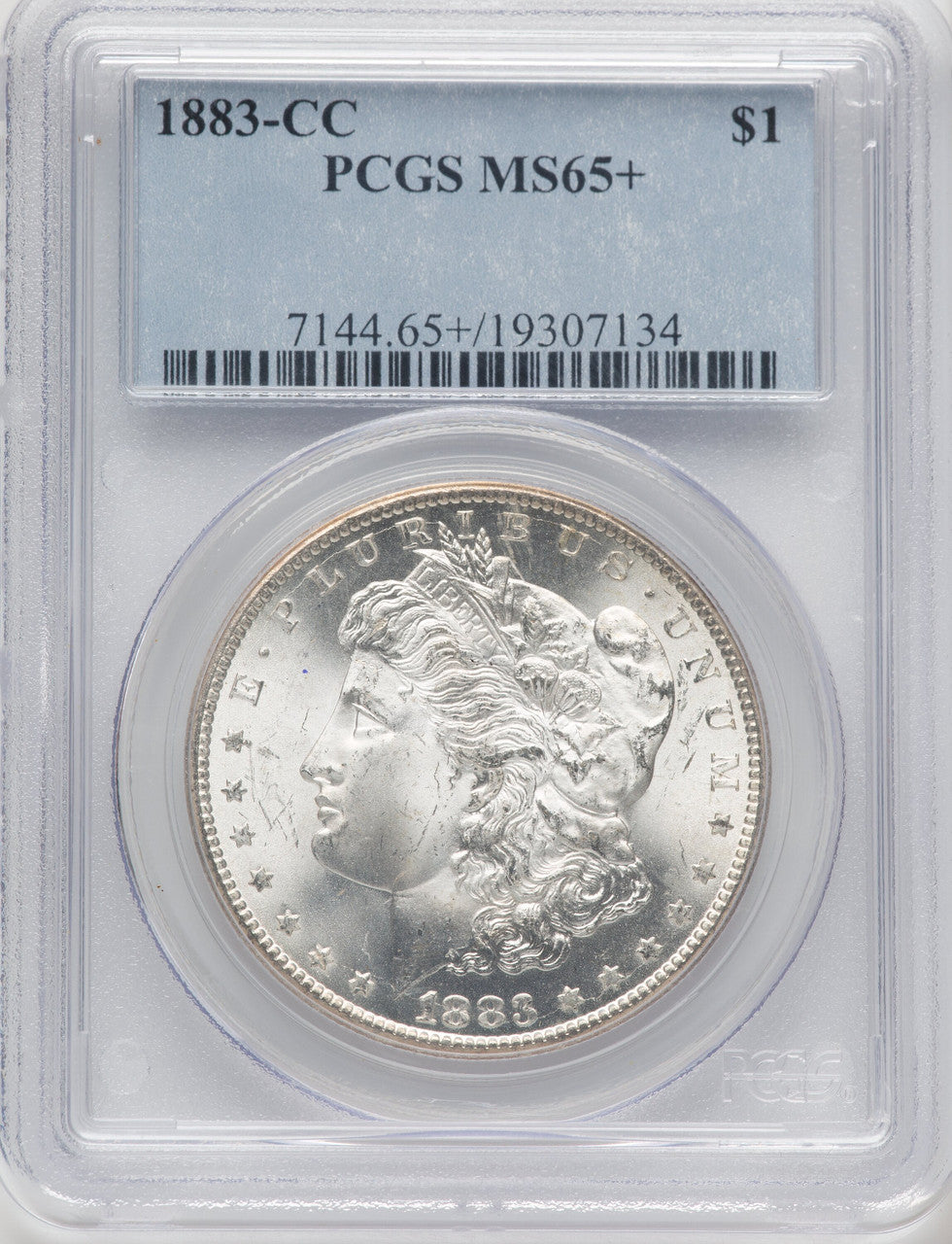 1883-CC Morgan Dollar PCGS MS65+