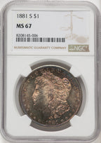 1881-S Morgan Dollar NGC MS67 (770048008)