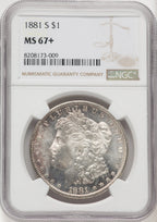 1881-S Morgan Dollar NGC MS67+