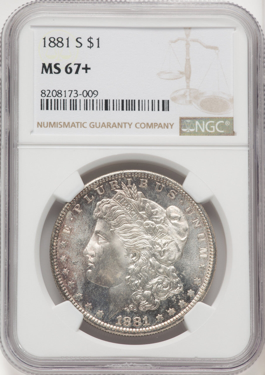1881-S Morgan Dollar NGC MS67+