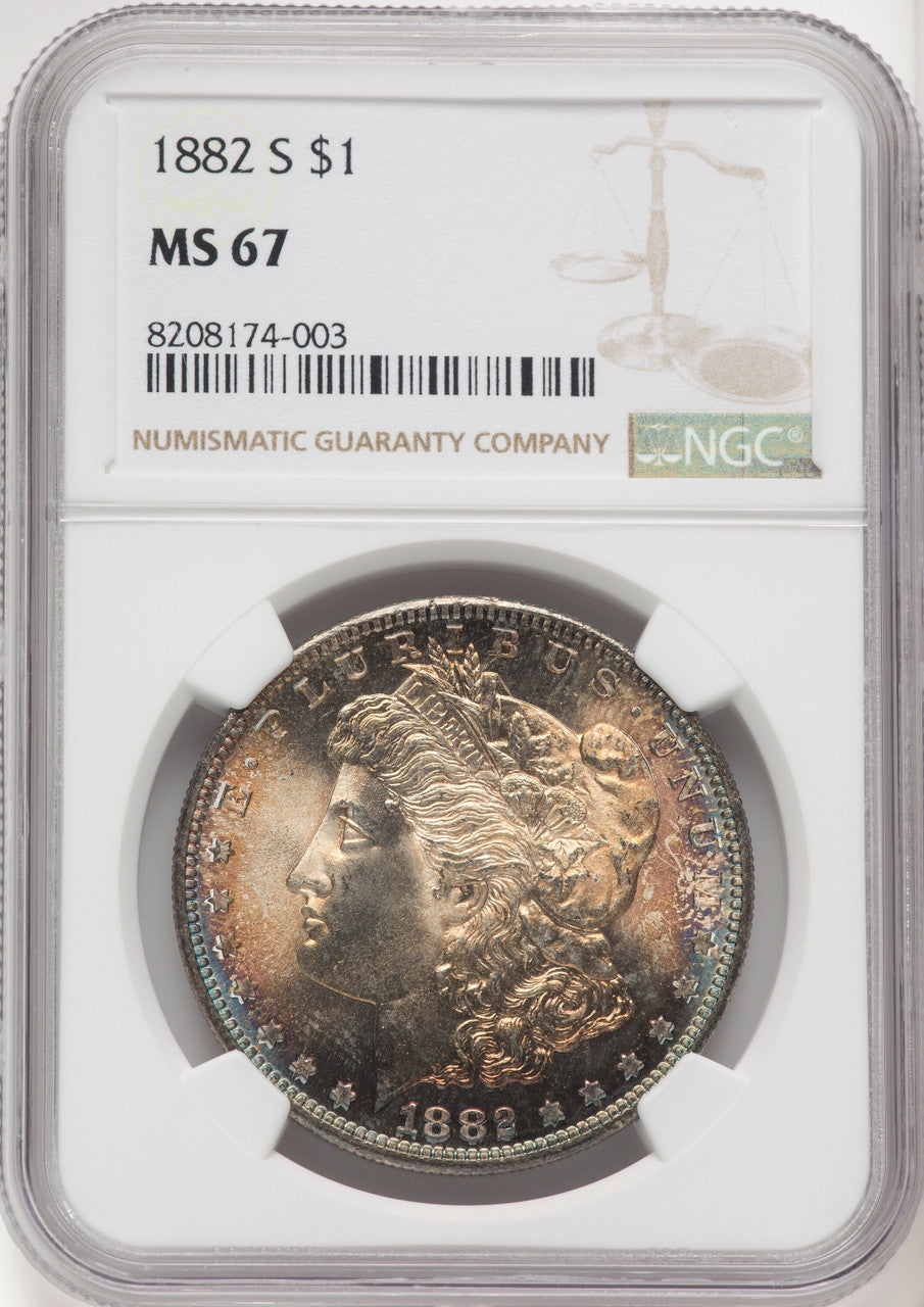 1882-S Morgan Dollar NGC MS67
