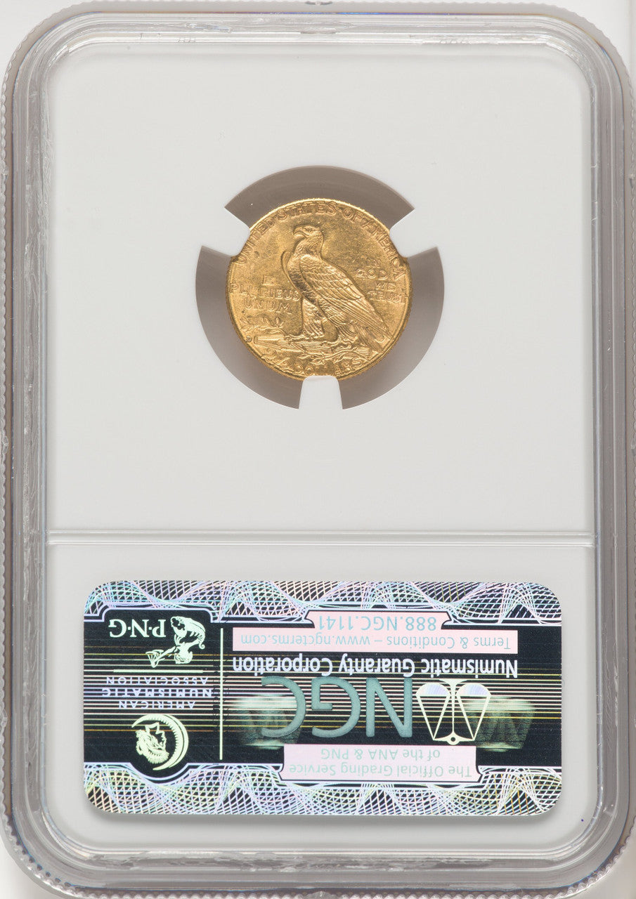 1914-D $2.50 Indian Quarter Eagle NGC MS61 (770051071)
