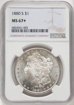 1880-S Morgan Dollar NGC MS67+
