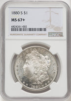 1880-S Morgan Dollar NGC MS67+
