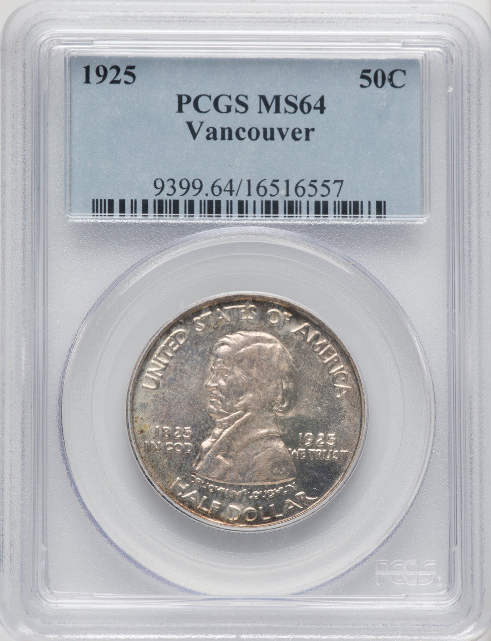 1925 50C Vancouver Commemorative Silver PCGS MS64 (769772065)