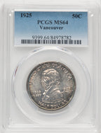 1925 50C Vancouver Commemorative Silver PCGS MS64 (769772066)