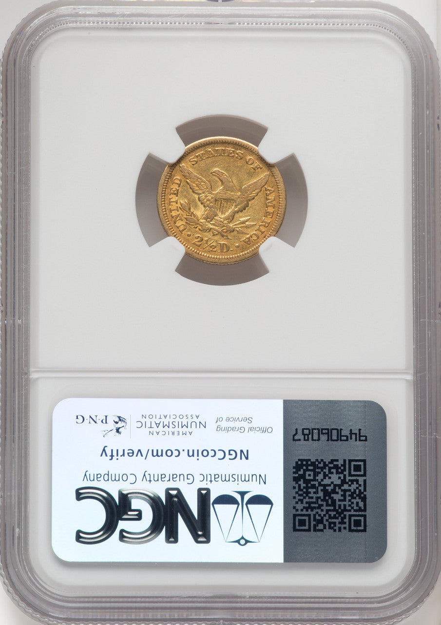 1850 $2.50 Liberty Quarter Eagle NGC XF45