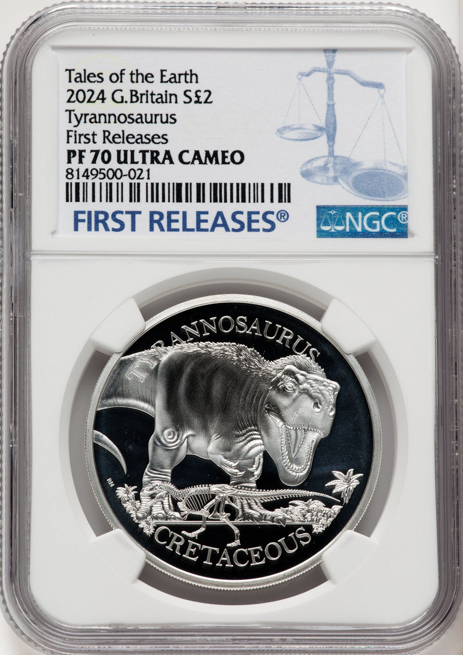 2024 Charles III 1 oz Silver Tyrannosaurus NGC PF70UCAM