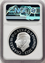 2023 G. Britain James Bond 007 2oz Silver Coin NGC PF70