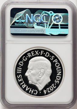 2024 G. Britain James Bond 2oz Silver Coin NGC PF70UCAM
