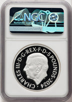 2024 G. Britain James Bond 2oz Silver Coin NGC PF70UCAM