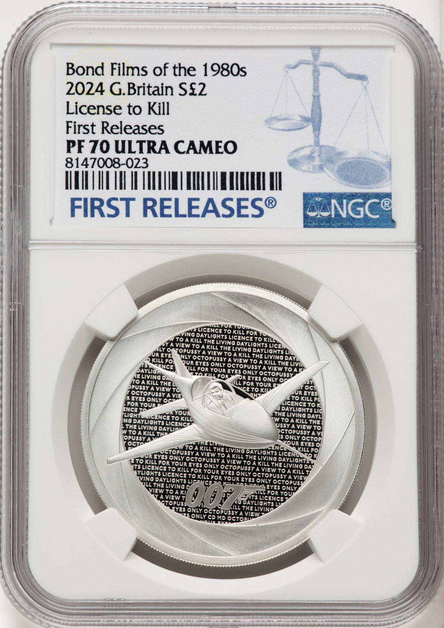 2024 G. Britain James Bond Silver Coin NGC PF70UCAM