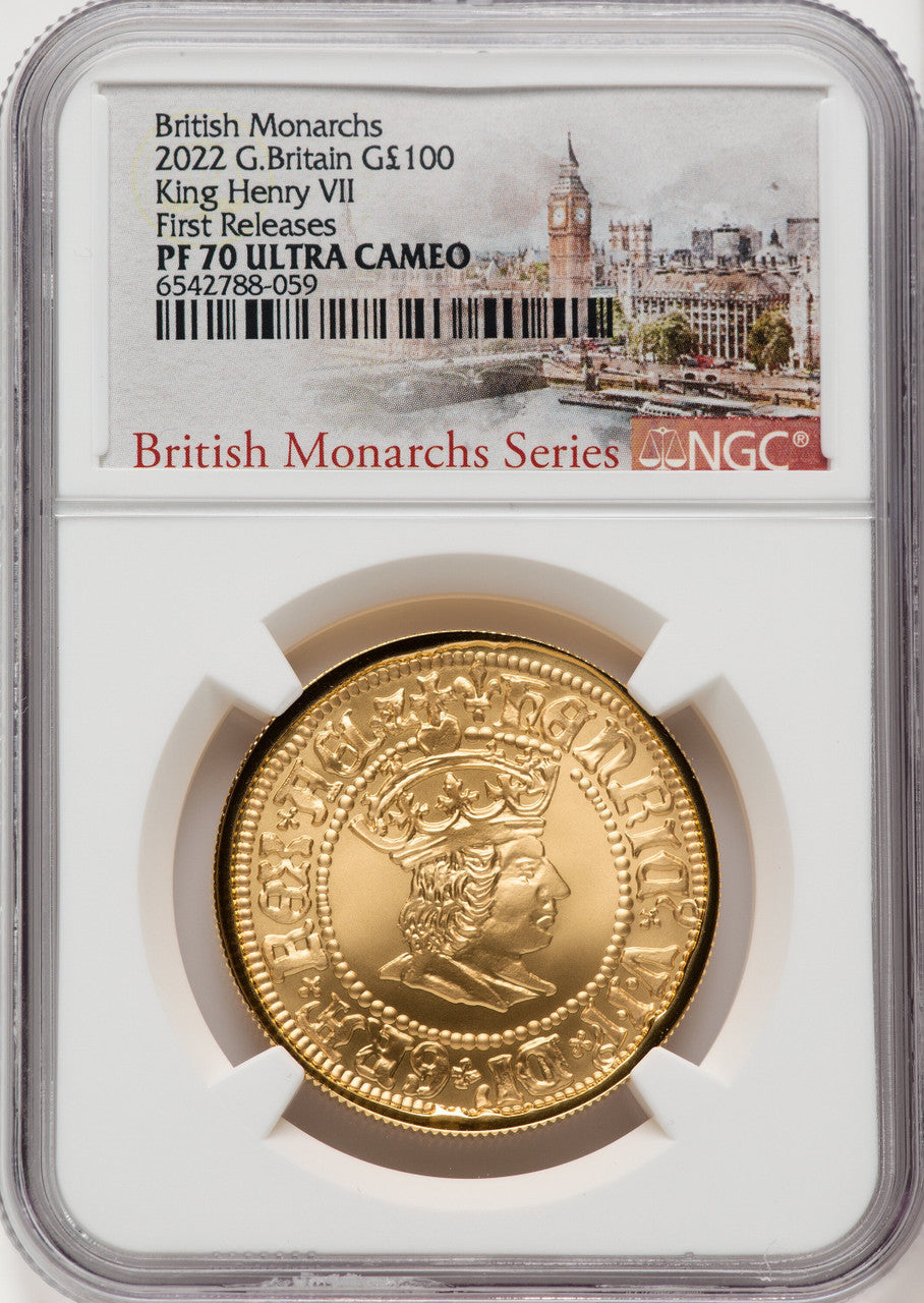 2022 Elizabeth II 1 oz Gold King Henry VII NGC NGC PF70