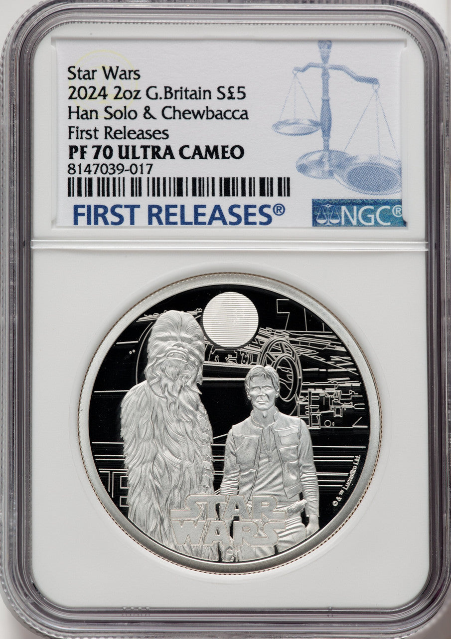 2024 G. Britain Star Wars 2oz Silver Coin NGC PF70UCAM