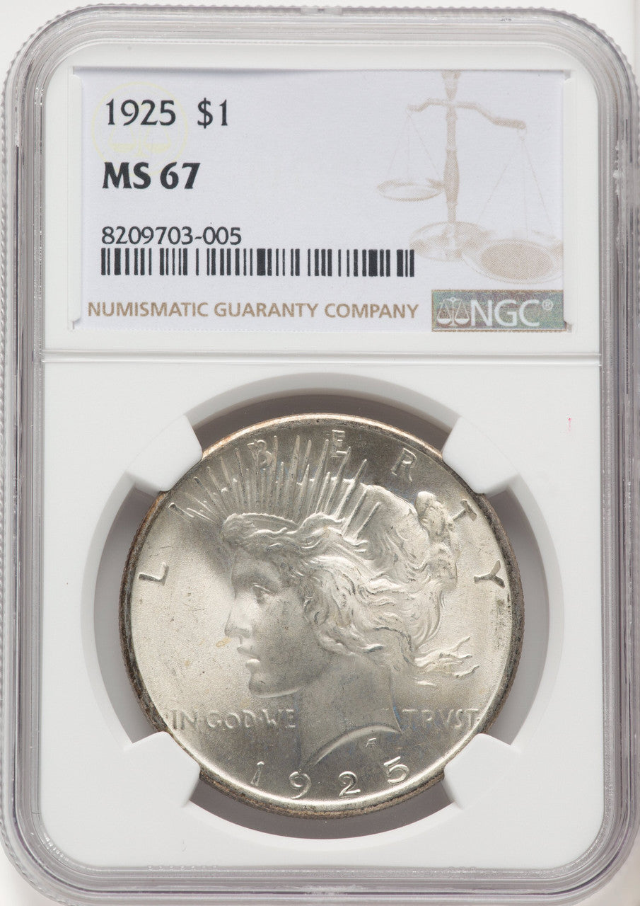 1925 Peace Dollar NGC MS67 (770353001)