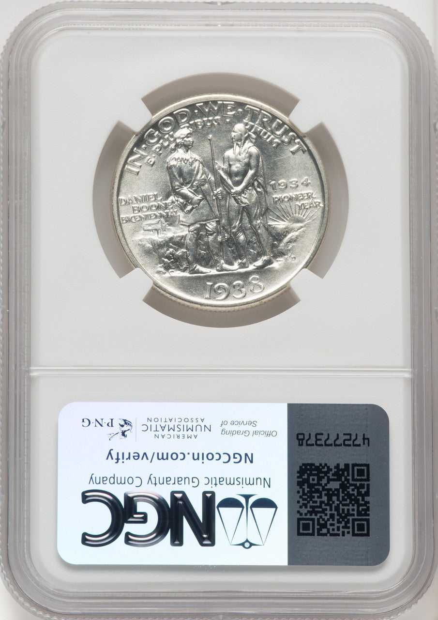1938-D 50C Boone Commemorative Silver NGC MS66 (770291032)
