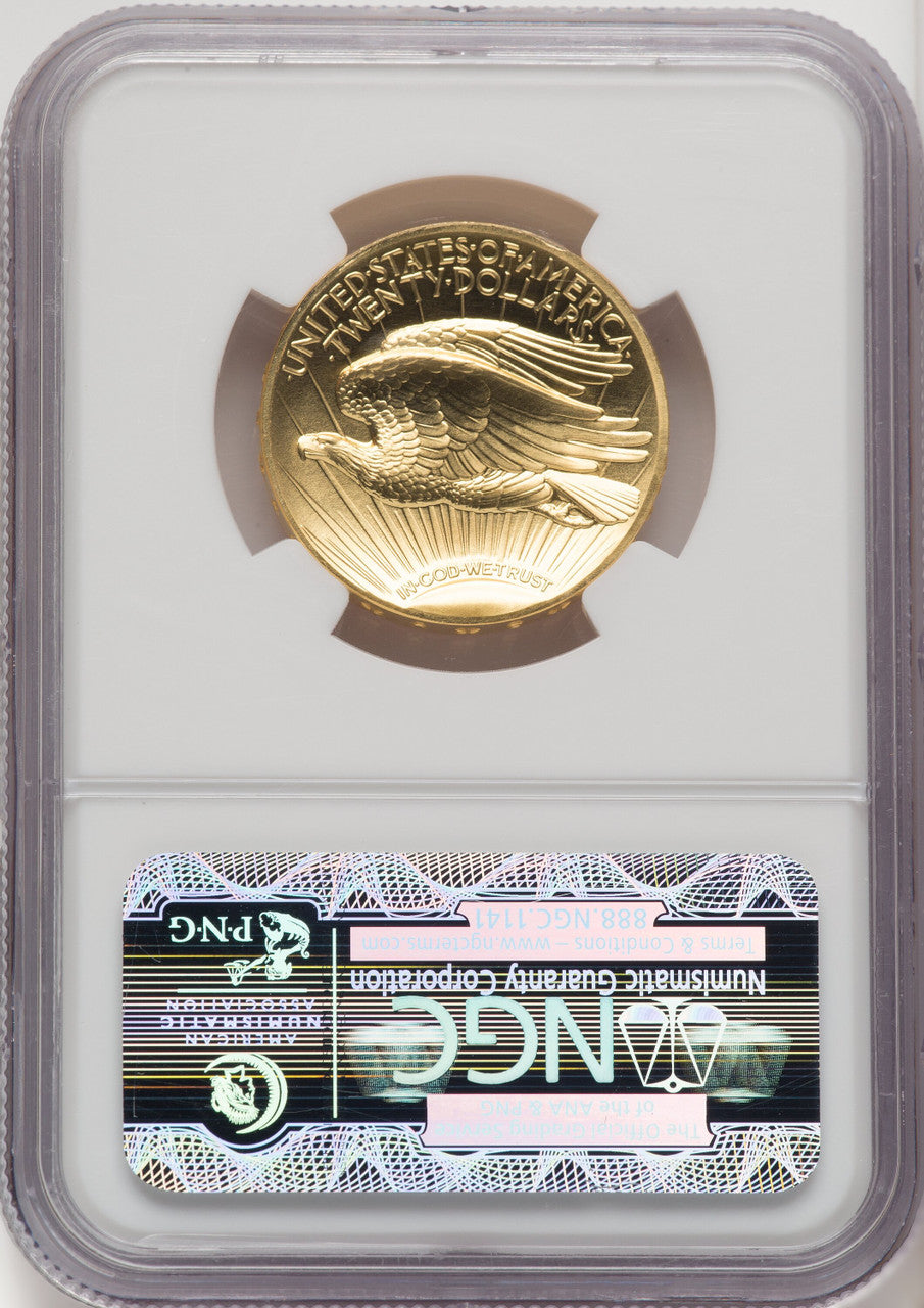 2009 $20 One-Ounce Gold Ultra High Relief NGC MS70
