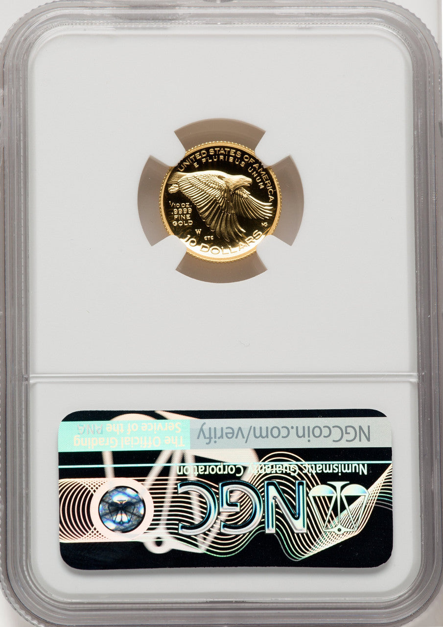 2018-W $10 American Liberty High Relief First Strike Mike Castle NGC PF70