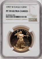 1997-W $50 One-Ounce Gold Eagle NGC PF70 (768088010)