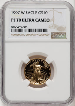1997-W $10 Quarter-Ounce Gold Eagle NGC PF70