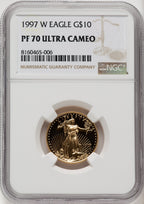 1997-W $10 Quarter-Ounce Gold Eagle NGC PF70