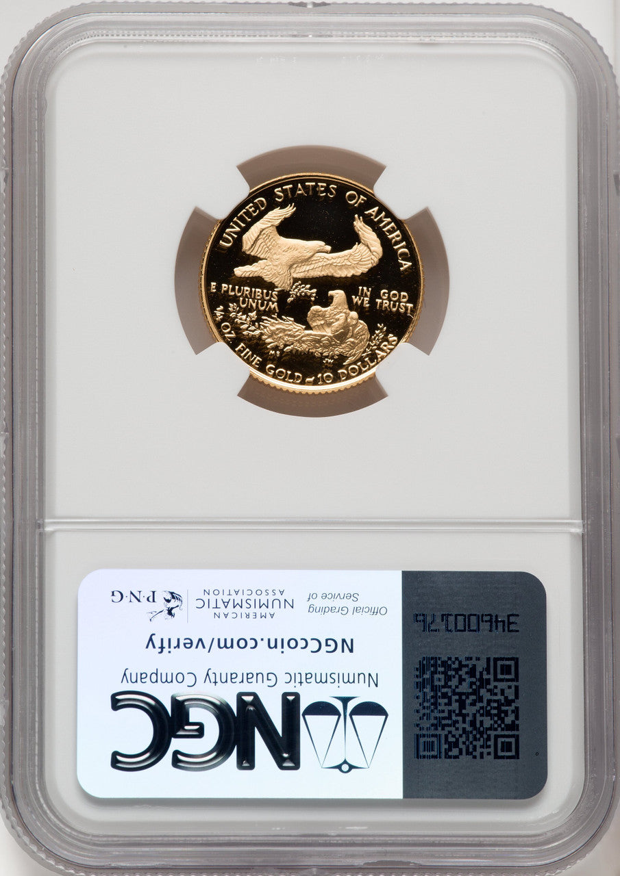 1989-P $10 Quarter-Ounce Gold Eagle NGC PF70 (765083014)