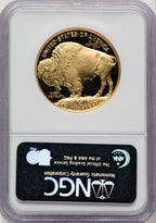 2007-W $50 One-Ounce Gold Buffalo First Strike ER Blue NGC PF70