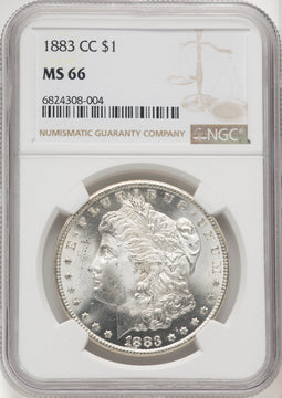 1883-CC Morgan Dollar NGC MS66