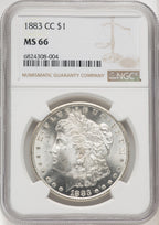 1883-CC Morgan Dollar NGC MS66