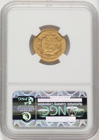 1856 $3 Three Dollar Gold Pieces NGC AU53