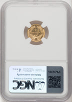 1862 G$1 Gold Dollar NGC MS62 (770302004)