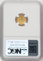 1849 G$1 Closed Wreath Gold Dollar NGC MS61