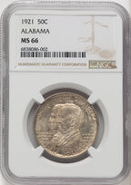 1921 50C Alabama Commemorative Silver NGC MS66 (770254043)