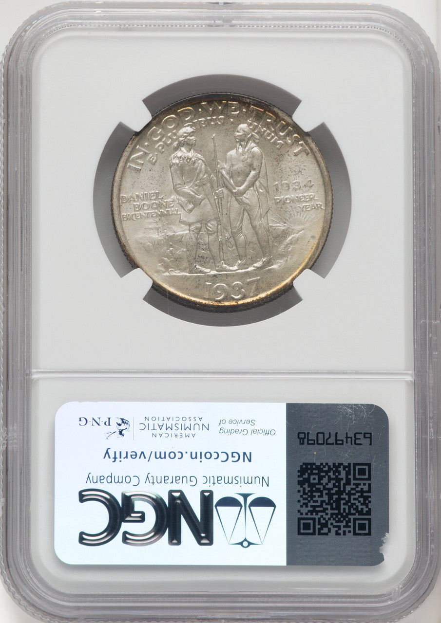 1937 50C Boone CAC Commemorative Silver NGC MS67+