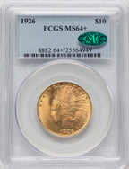 1926 $10 CAC Indian Eagle PCGS MS64+