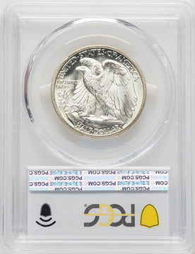 1939-D 50C CAC Walking Liberty Half Dollar PCGS MS67+