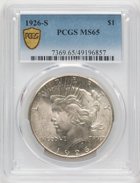 1926-S Peace Dollar PCGS MS65
