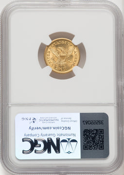 1904 $2.50 Liberty Quarter Eagle NGC MS66 (519743052)
