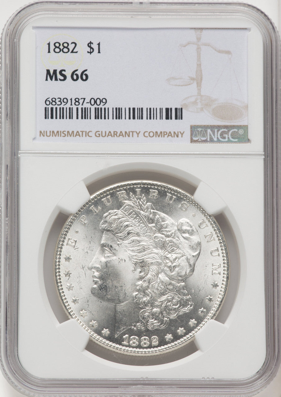 1882 Morgan Dollar NGC MS66