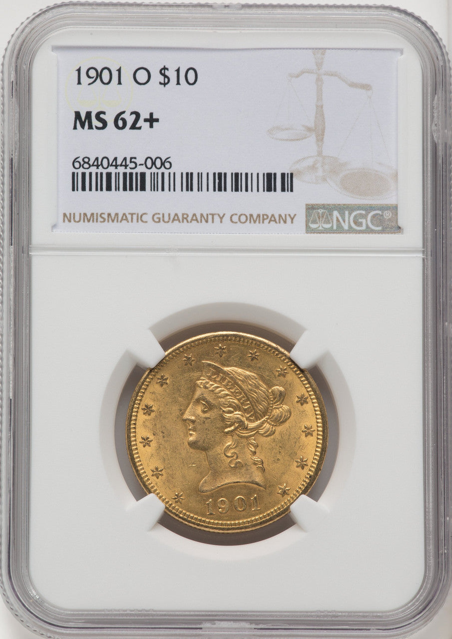 1901-O $10 Liberty Eagle NGC MS62+