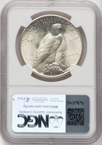 1935 Peace Dollar NGC MS66