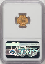 1882 G$1 CAC Gold Dollar NGC MS65+