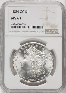 1884-CC Morgan Dollar NGC MS67 (519743039)