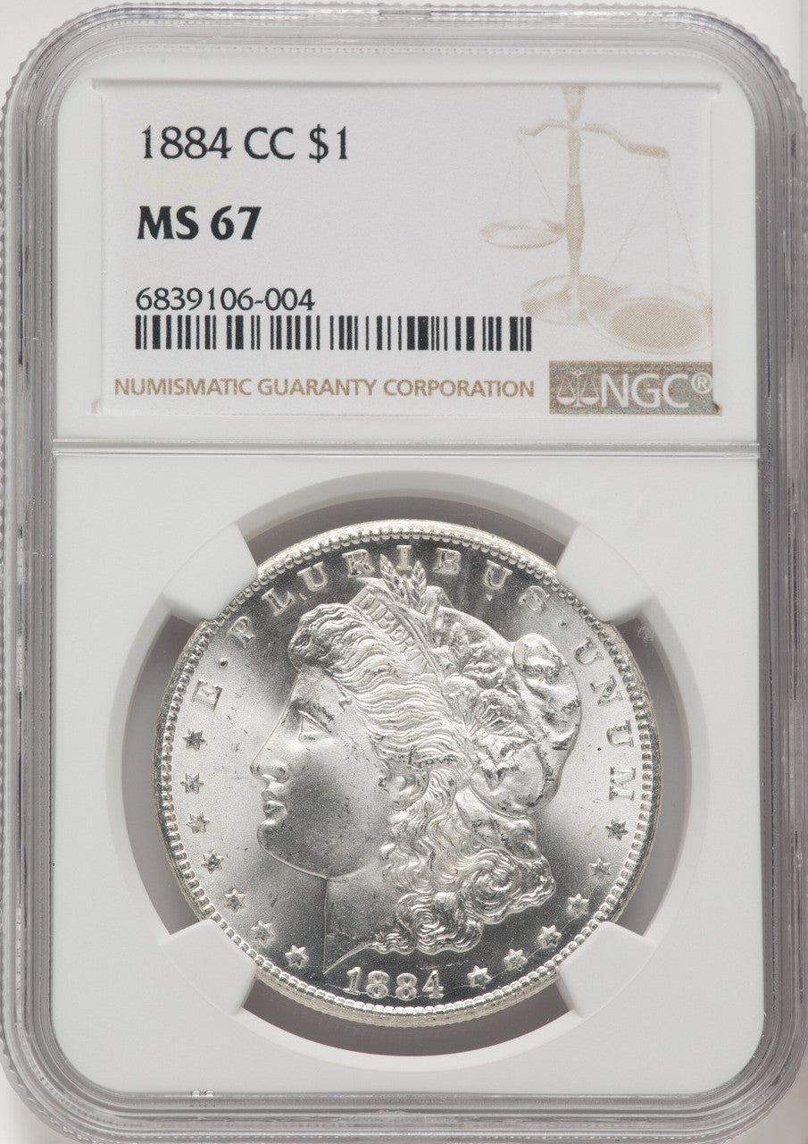 1884-CC Morgan Dollar NGC MS67 (519743039)