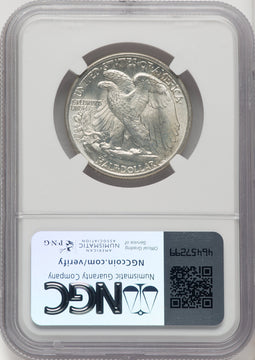 1942 50C CAC Walking Liberty Half Dollar NGC MS67+