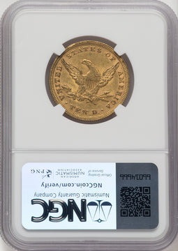 1852 $10 Liberty Eagle NGC AU58