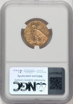 1909 $5 CAC Indian Half Eagle NGC MS64