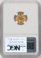 1883 G$1 Gold Dollar NGC MS65