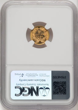 1882 G$1 Gold Dollar NGC MS66+